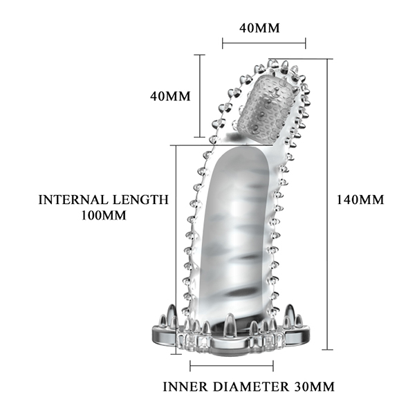 Bao cao su đôn dên siêu gai Brave Man rung mạnh tăng khoái cảm