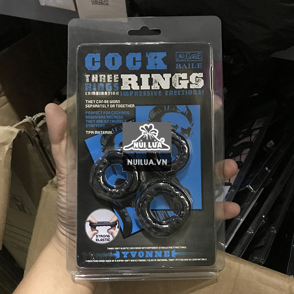 Bộ 3 vòng đeo Baile Yvonne chống xuất tinh sớm hiệu quả nhanh