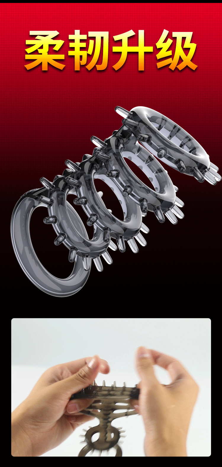 Bộ vòng silicon chống xuất tinh sớm Yunman tăng khoái cảm