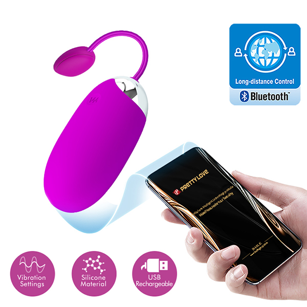 Trứng Rung Pretty Love Abner App Điều Khiển Tần Số Mạnh Mẽ