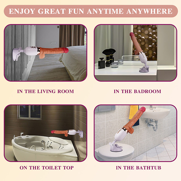 Đồ chơi tình dục gắn tường rung thụt mạnh, mô phỏng thật