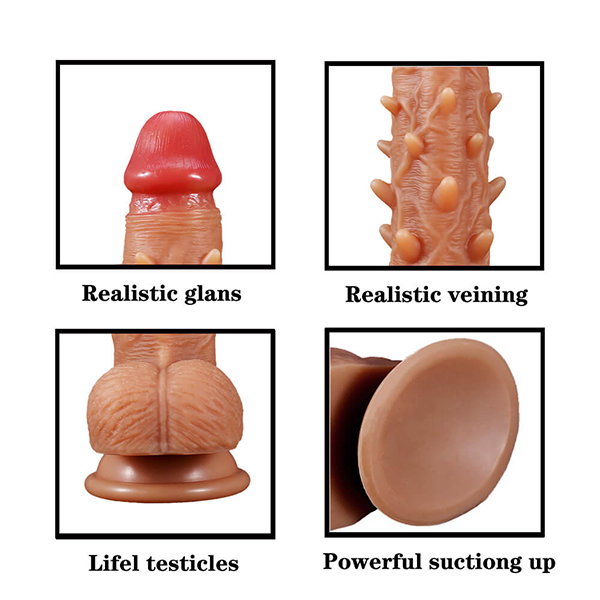 Dương vật giả gắn tường siêu gai mạnh mẽ kích thích cực đỉnh