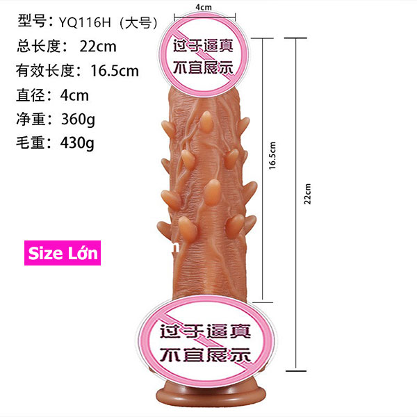 Dương vật giả gắn tường siêu gai mạnh mẽ kích thích cực đỉnh