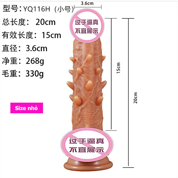 Dương vật giả gắn tường siêu gai mạnh mẽ kích thích cực đỉnh