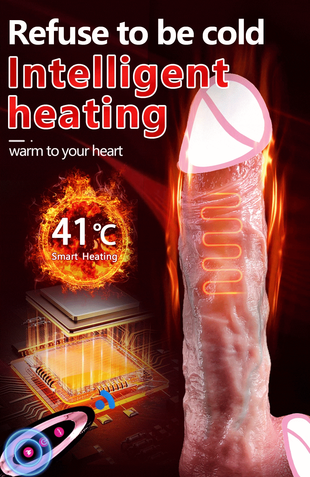 Dương Vật Giả Silicon Gắn Tường Rung Thụt Ngoáy Tỏa Nhiệt Mới