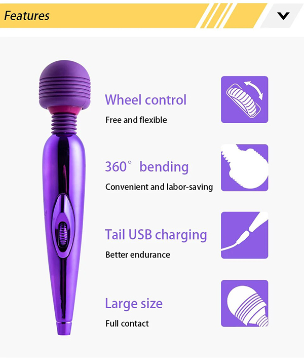 Chày Rung Massage Mini Mạ Kim Sạc Pin Giảm Mỡ Giữ Dáng