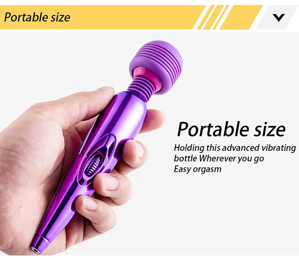 Chày Rung Massage Mini Mạ Kim Sạc Pin Giảm Mỡ Giữ Dáng