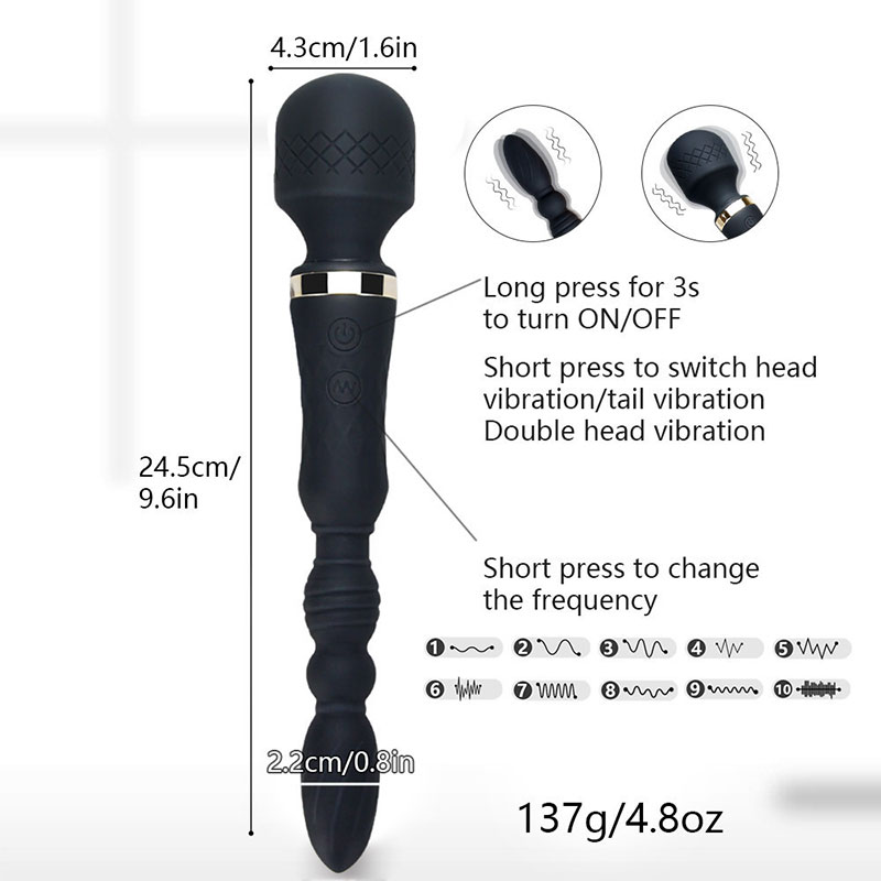 Chày rung Stick AV 2 đầu đa năng kích thích âm đạo hậu môn