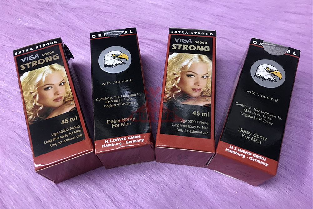 Viga Strong 45ml chai xịt chống xuất tinh sớm tăng khoái cảm