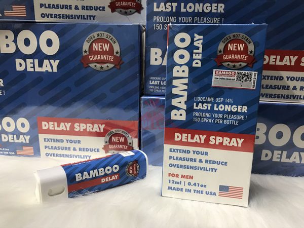 Chai xịt Bamboo Delay Spray 12ml kéo dài thời gian Xuất tinh