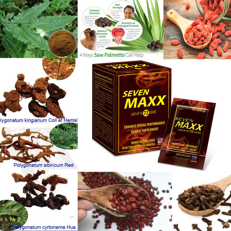 Seven Maxx Mỹ viên 1 gói thuốc cường dương tăng cường sức mạnh Seven Maxx Mỹ viên 1 gói thuốc cường dương tăng cường sức mạnh