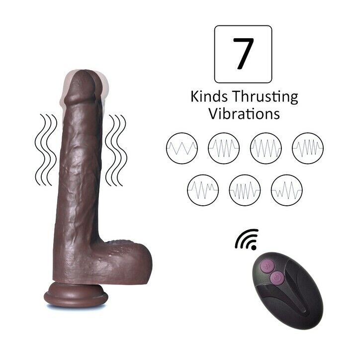 Dượng Vật Giả Châu Phi Sưởi Ấm Rung Thụt Điều Khiển Xa Hàng Chính Hãng