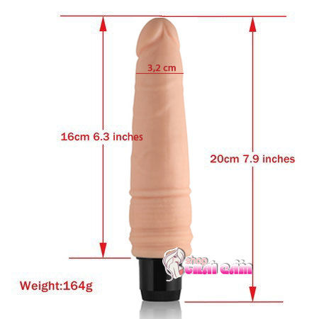 Dương Vật Giả Lovetoy Real Feel Mềm Mại Rung Cực Mạnh