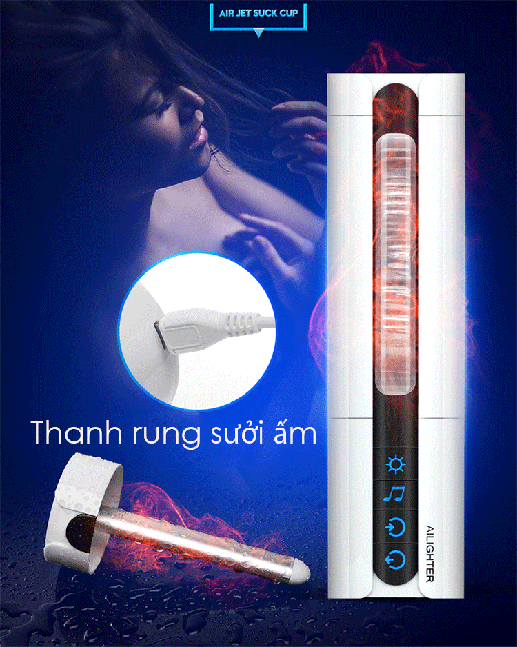 Kho sỉ Máy bú mút dương vật tự động nhỏ gọn có sưởi ấm Air Jet mới nhất Kho sỉ Máy bú mút dương vật tự động nhỏ gọn có sưởi ấm Air Jet mới nhất