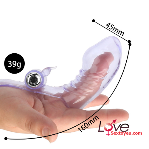 Bao silicon rung ngón tay tăng khoái cảm đeo siêu thoải mái