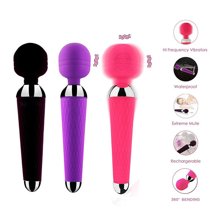 Chày rung sạc pin đa tần massage kích thích nữ hiệu quả giá rẻ chất lượng