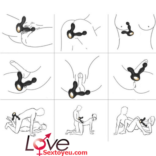 Máy rung hậu môn CAKO điều khiển từ xa siêu kích thích