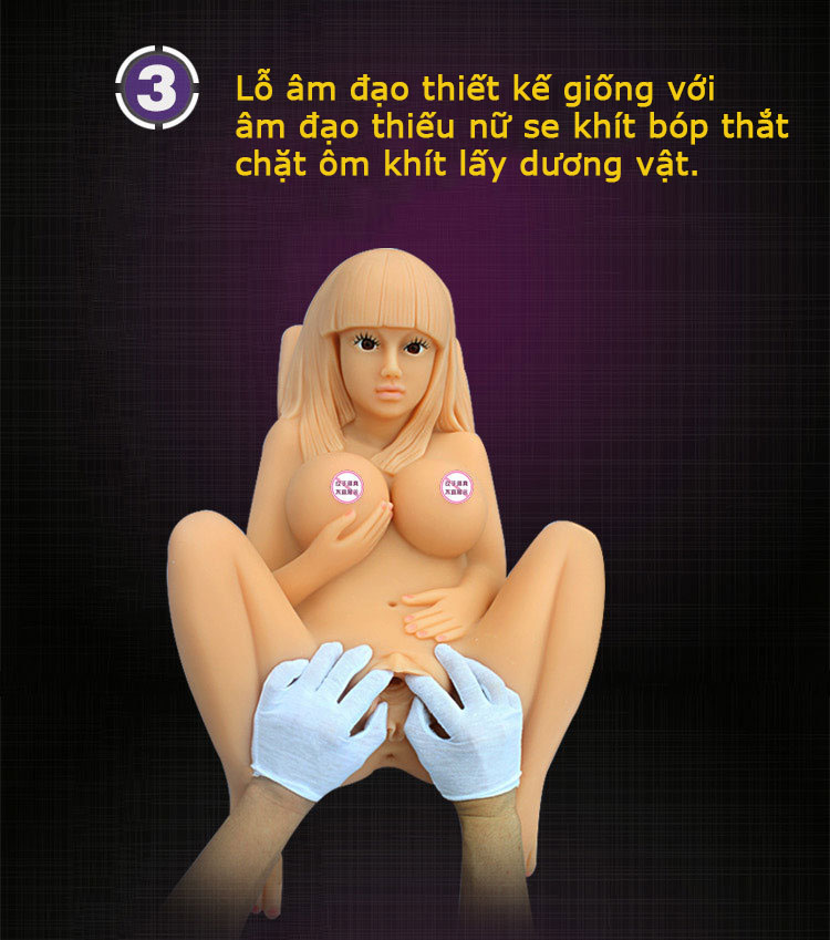 Búp bê Angela silicon siêu thực ghép tình cực sống động