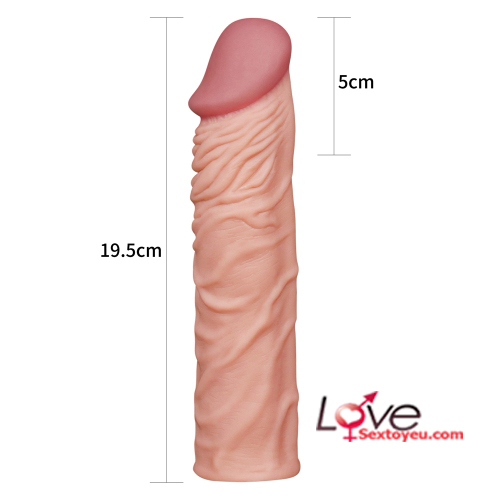 Bao đôn 5cm gân nổi Lovetoy XTender silicon mềm mịn Bao đôn 5cm gân nổi Lovetoy XTender silicon mềm mịn