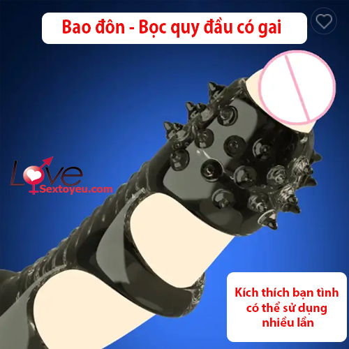 Bao đôn rọ treo gai bọc quy đầu siêu kích thích cho chị em