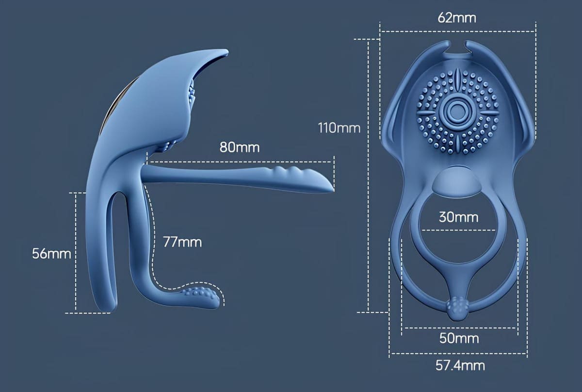 Vòng rung lưỡi liếm Svakom Barzillai điều khiển app tăng khoái cảm Vòng rung lưỡi liếm Svakom Barzillai điều khiển app tăng khoái cảm