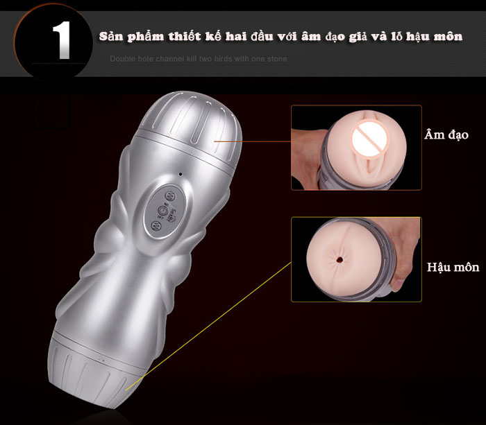 Cốc thủ dâm mềm mại 2 đầu kích thích cực mạnh cảm giác đã