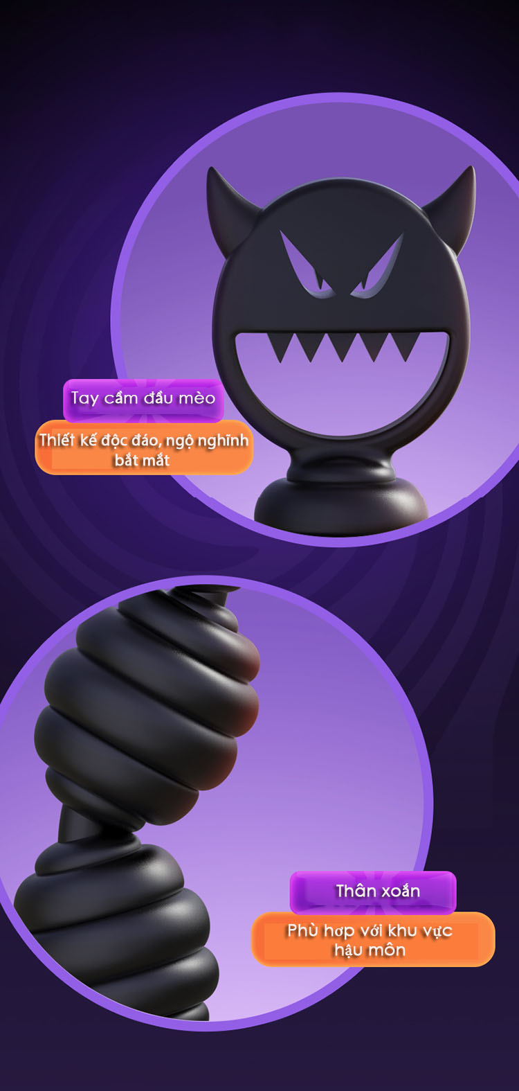 Chuỗi hạt xoắn mèo kích thích hậu môn giảm giá 50%