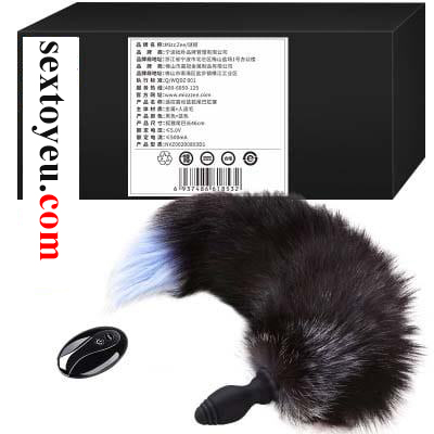 Đuôi cáo gắn phích silicon rung điều khiển xa kích thích cảm xúc