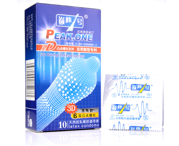 Bao cao su siêu gai 3D mỏng an toàn cảm giác mạnh kích thích