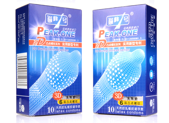 Bao cao su siêu gai 3D mỏng an toàn cảm giác mạnh kích thích