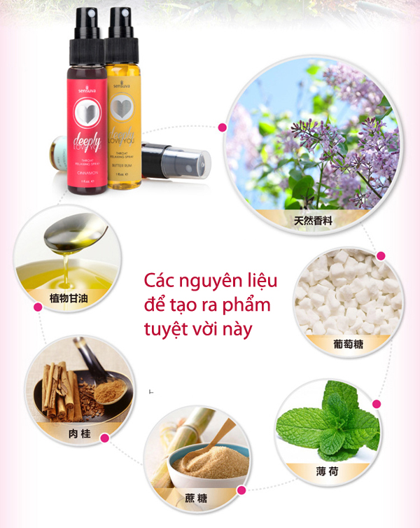 Nước Xịt Sensuva Tăng Khoái Cảm Quan Hệ Bằng Miệng Deeply Love You