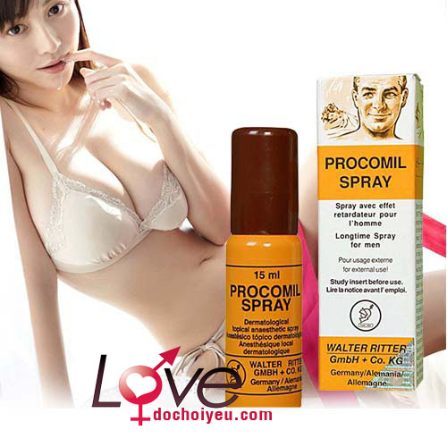 Procomil Spray Đức giúp kéo dài thời gian quan hệ, tăng khoái cảm