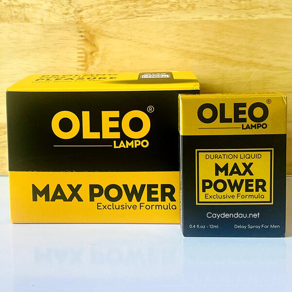 Xịt Oleo Max Power 12ml Trị Xuất Tinh Sớm Chính Hãng