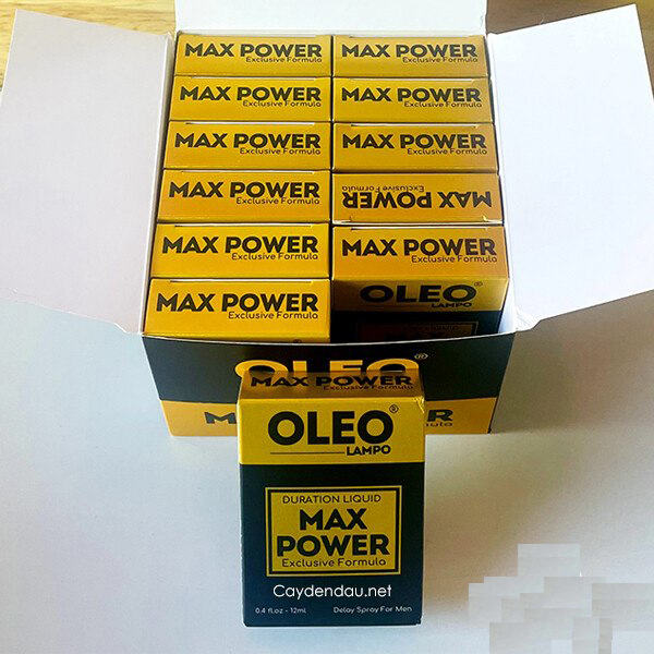 Xịt Oleo Max Power 12ml Trị Xuất Tinh Sớm Chính Hãng