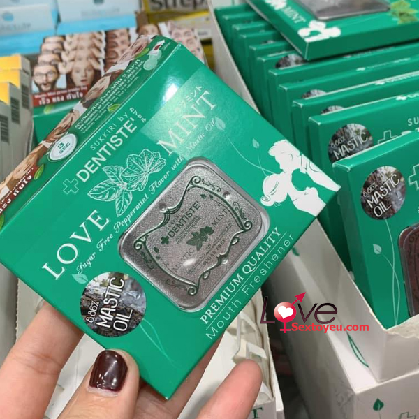 Kẹo ngậm phòng the BJ Love Mint thơm mát kích thích hương vị