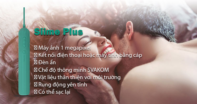 Thanh rung Svakom Siime Plus siêu nét camera khám phá cảm xúc