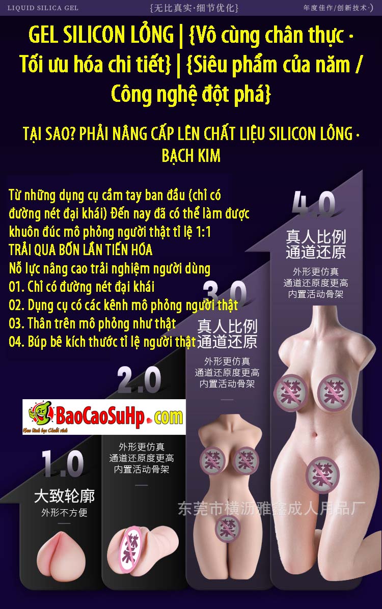 Búp bê bán thân Penelope silicone siêu mềm 8kg phát nhiệt