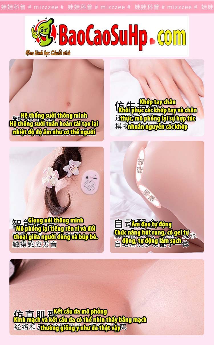 Búp bê tình dục Mizzzee Elsa Bell 148cm mặt Baby đẹp mê ly