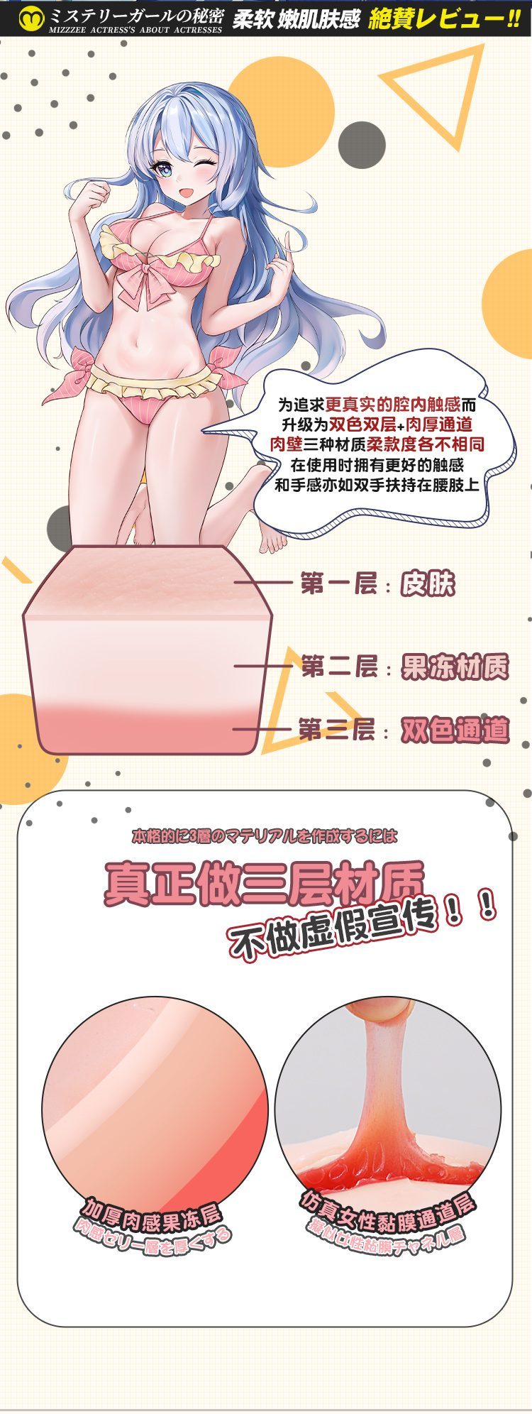 Búp bê cầm tay siêu thực Mizzzee Gaplay Ms Edwie Tử cung sống động