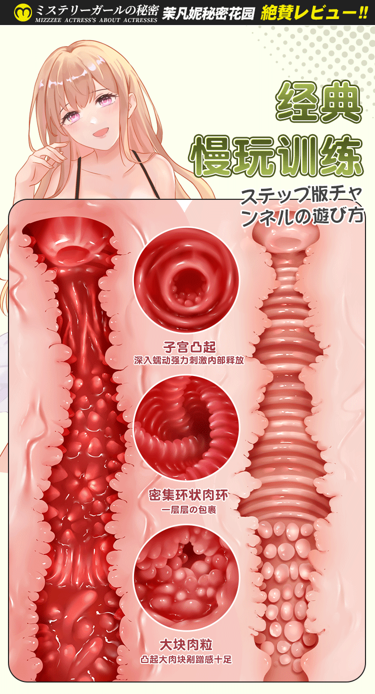 Búp bê cầm tay siêu thực Mizzzee Gaplay Ms Edwie Tử cung sống động