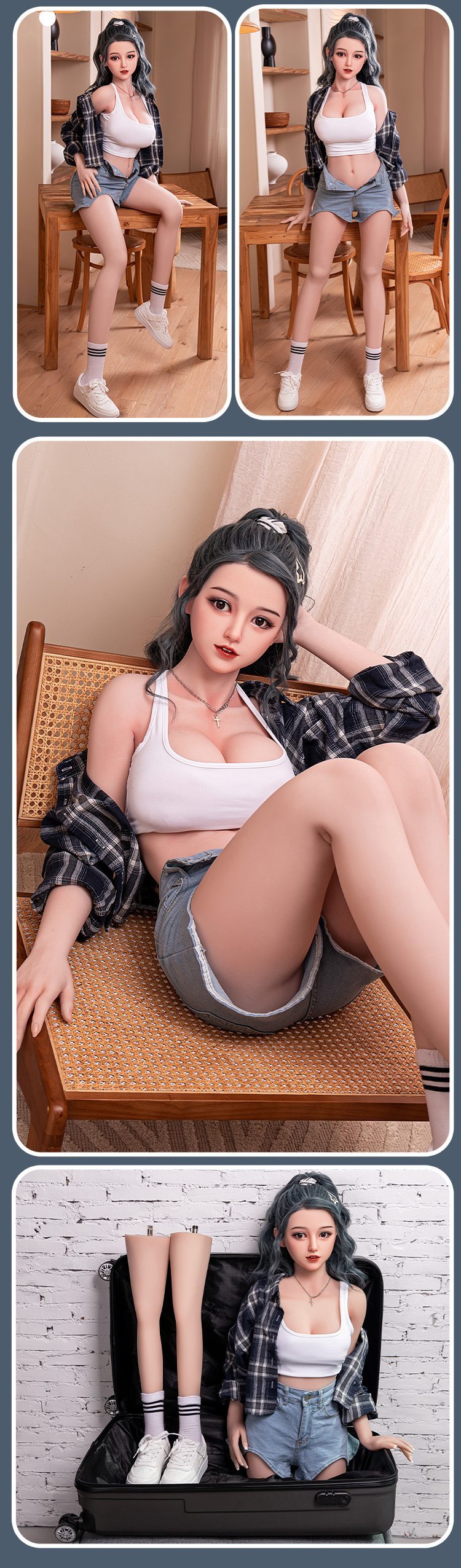 Búp bê tình dục Mengru đầu silicone TPE 1m59 trẻ trung đẹp