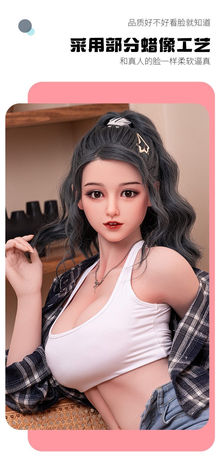 Búp bê tình dục Mengru đầu silicone TPE 1m59 trẻ trung đẹp