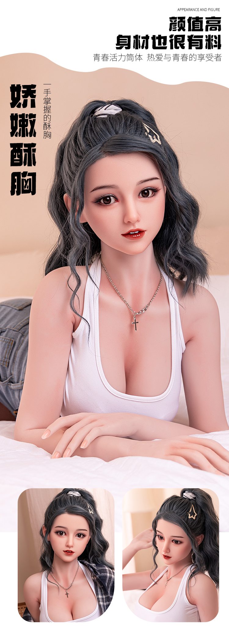 Búp bê tình dục Mengru đầu silicone TPE 1m59 trẻ trung đẹp