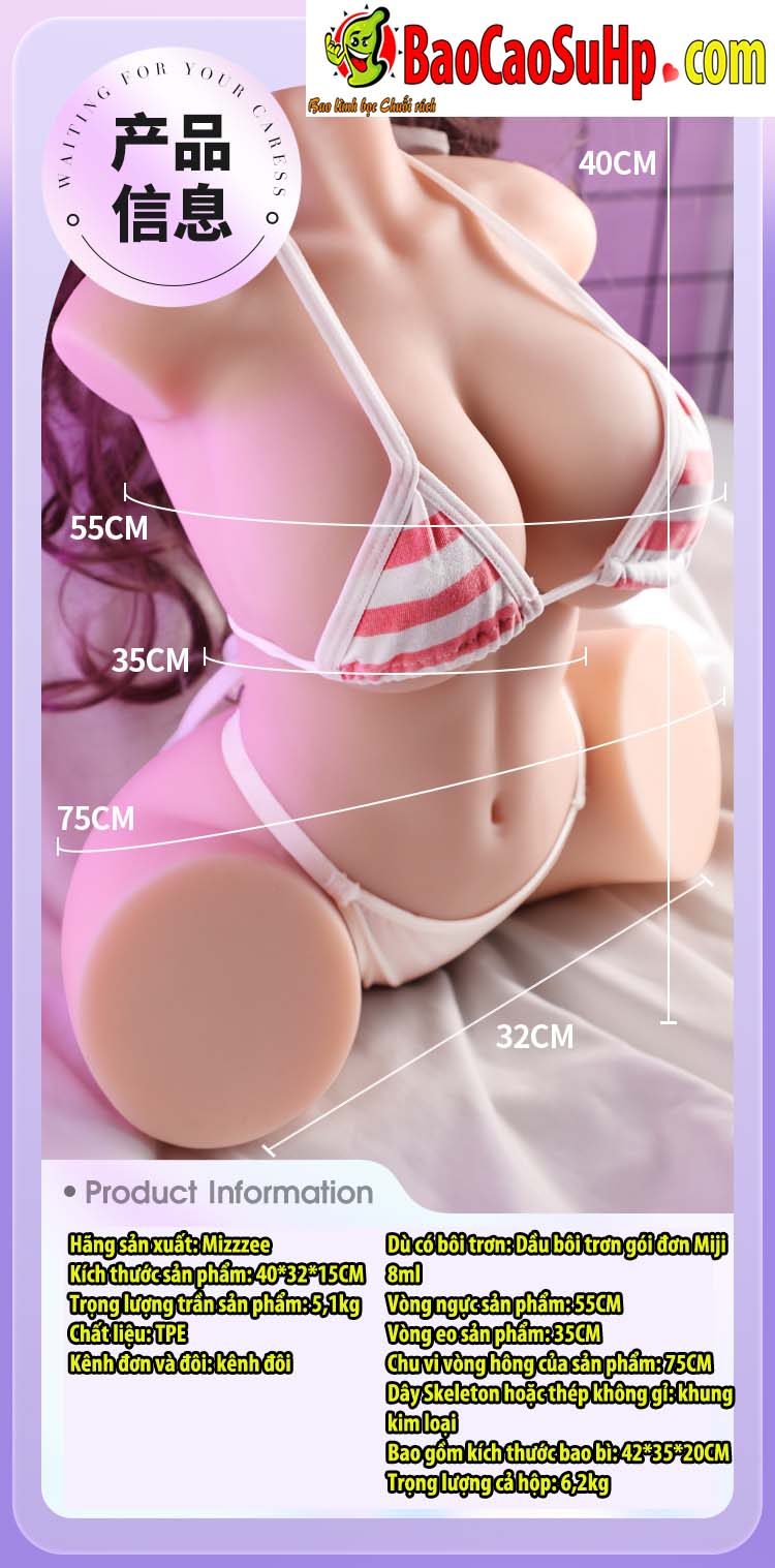 Búp bê Asakusa múp béo 5kg mềm mại bán thân cực thật giá tốt