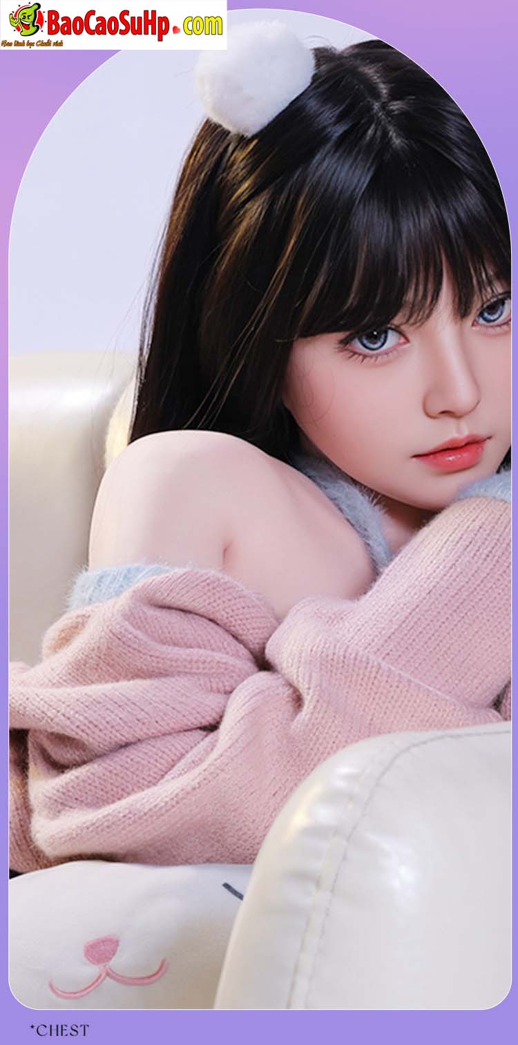 Búp bê tình dục Makaira 1m58 đầu silicone thân Yoga mềm mại chân thật