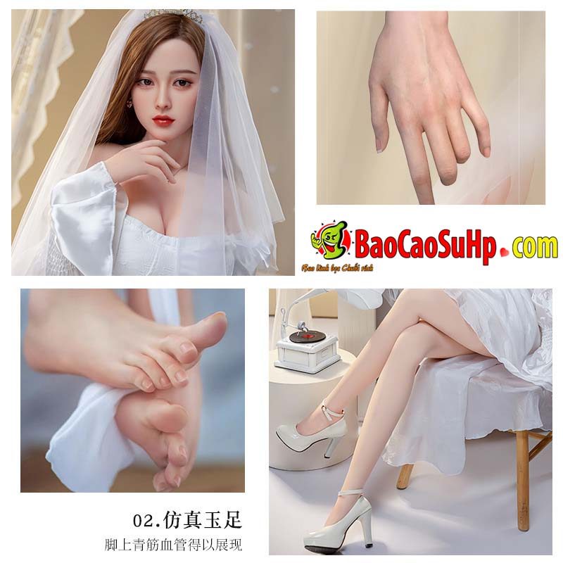 Búp bê tình dục silicone 1m59 Kaneis Yeon trắng sang chảnh, siêu mềm mại