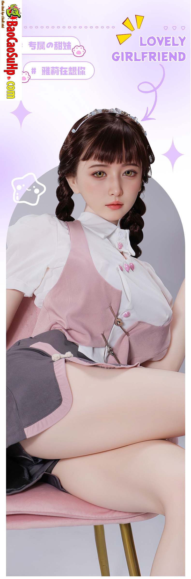 Búp bê tình dục nữ sinh Nadudu mảnh mai 1m58 cực thật