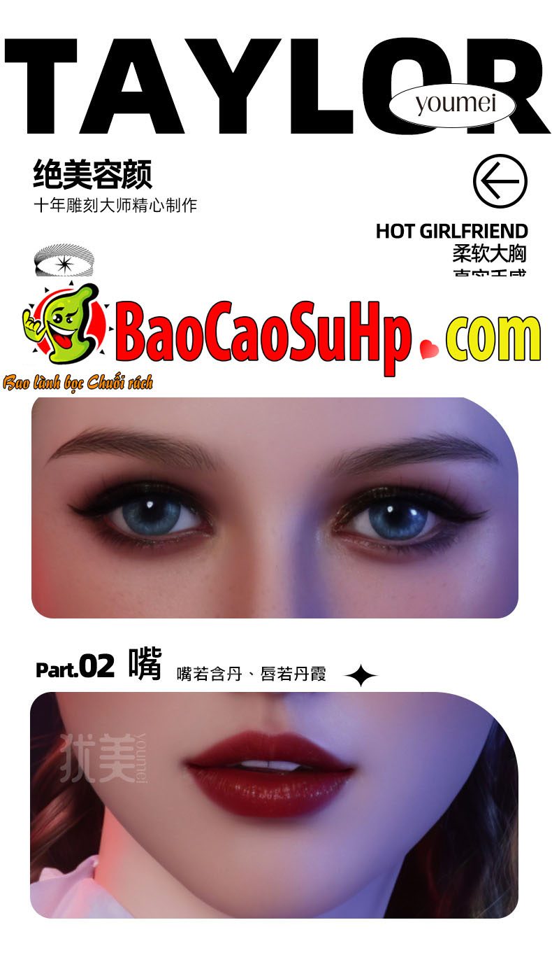 Búp bê tình dục Natalie 1m45 Full Châu Âu cấy tóc da thật