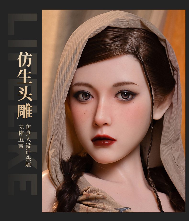 Búp bê Assasin Girl 1m58 TPE đầu silicone cấy tóc siêu thực Búp bê Assasin Girl 1m58 TPE đầu silicone cấy tóc siêu thực