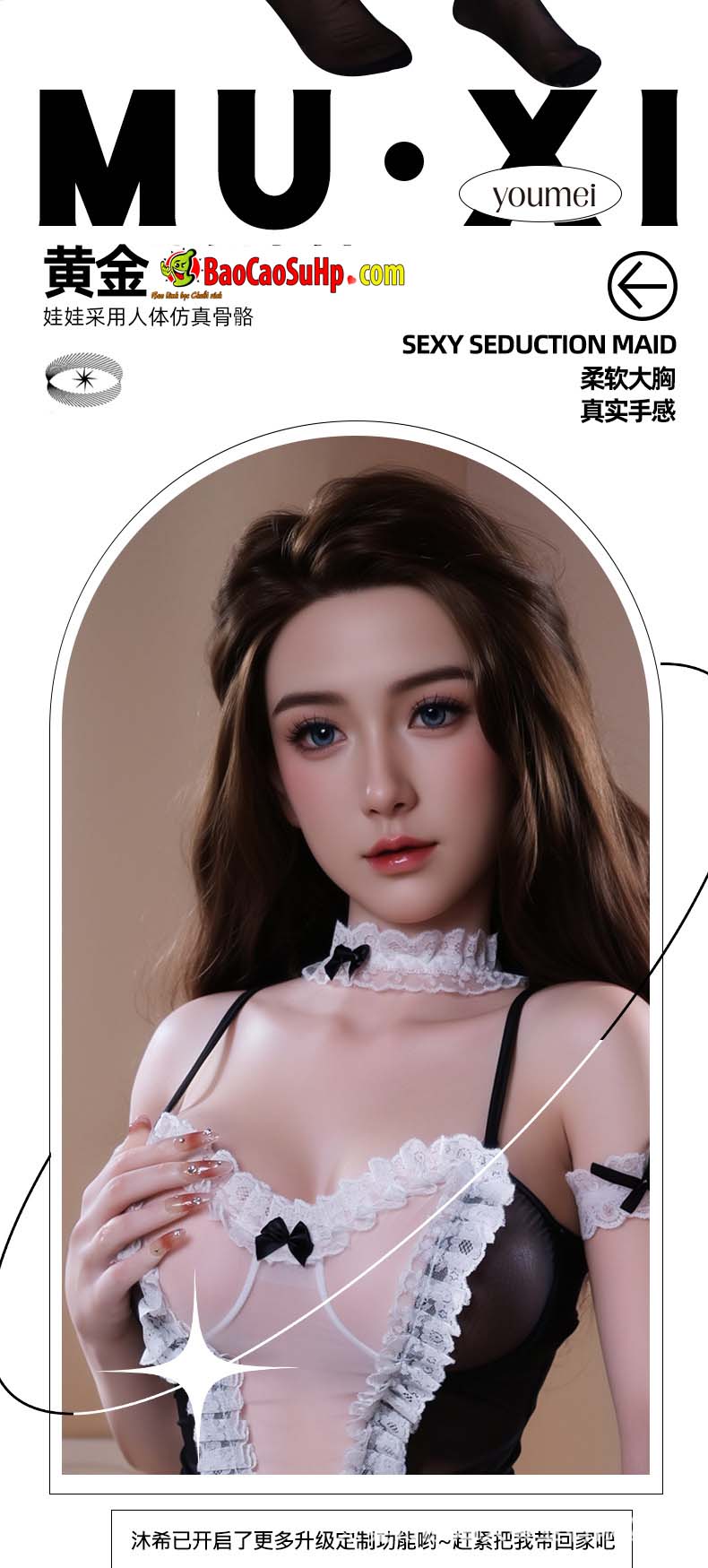 Búp Bê Tình Dục Machiko 1m58 Ngực Đẹp Cô Hầu Gái Quyến Rũ Búp Bê Tình Dục Machiko 1m58 Ngực Đẹp Cô Hầu Gái Quyến Rũ